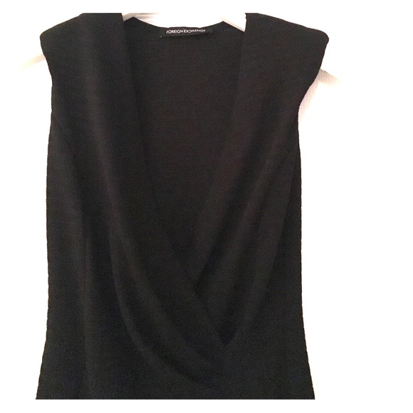 Black deep v dress - Picture 2 of 2