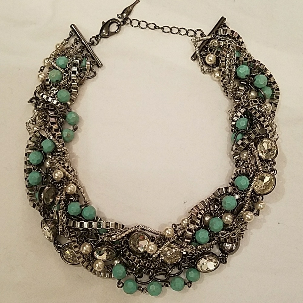 SALE!!! Chloe & Isabel Turquoise/Pearl Torsade