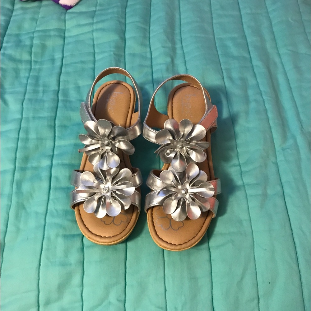 Born cute sliver shoes!