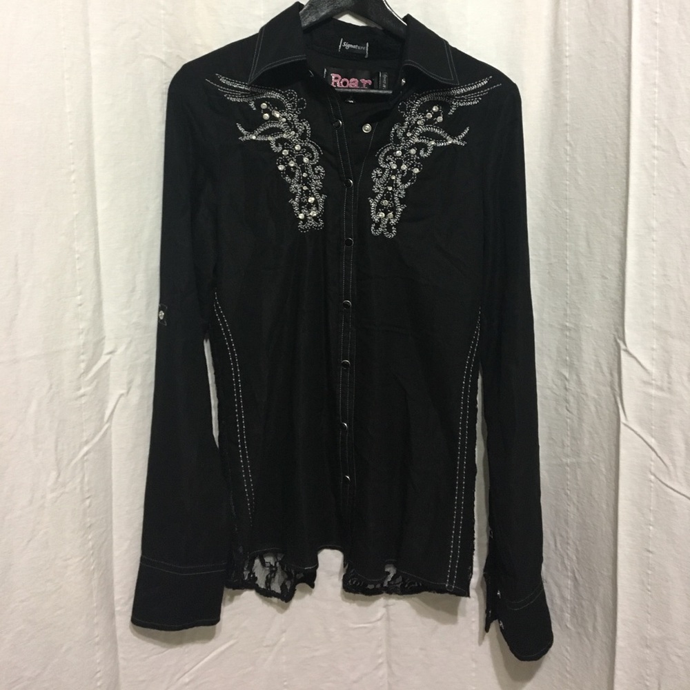 Roar Long Sleeve Button Down Shirt
