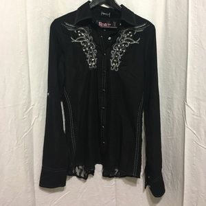 Roar Long Sleeve Button Down Shirt