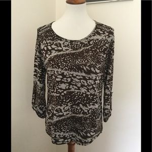 Alberto Makali printed 3/4 sleeve top...comfy