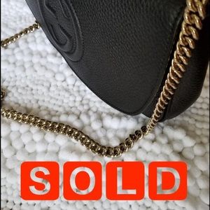 Gucci Soho Black Leather Crossbody bag