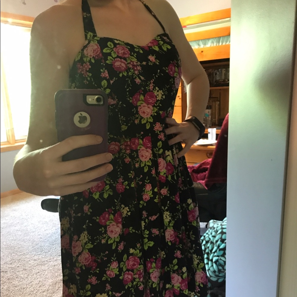 Halter top flower dress