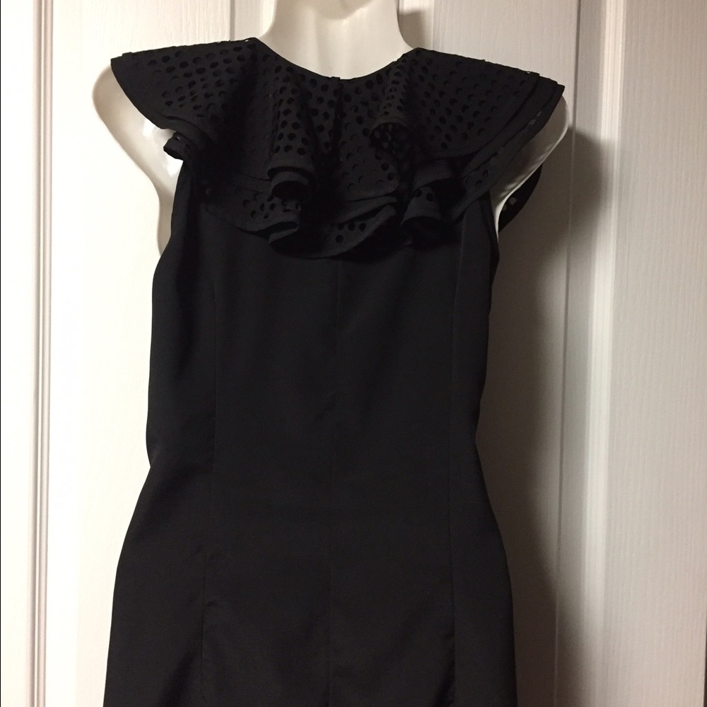 Beautiful Ruffles Black Dress - Picture 7 of 8