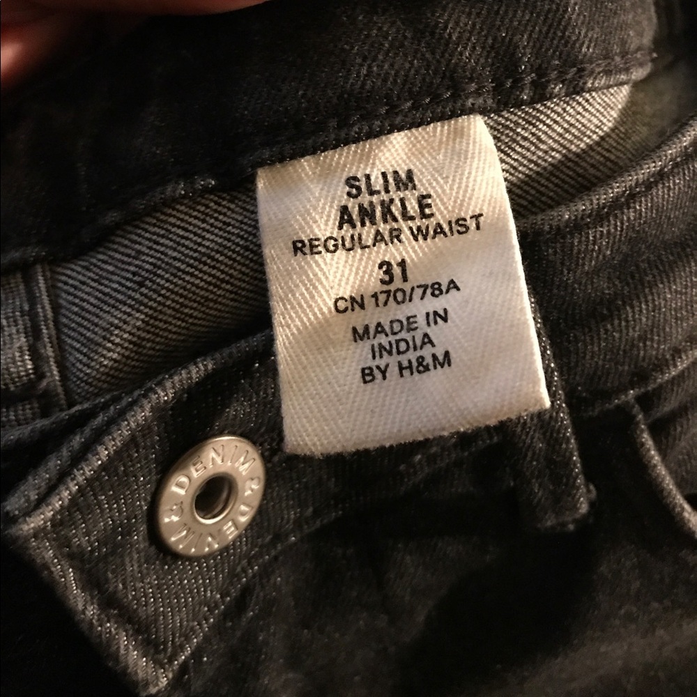 Black Denim H&M jeans - Picture 5 of 5