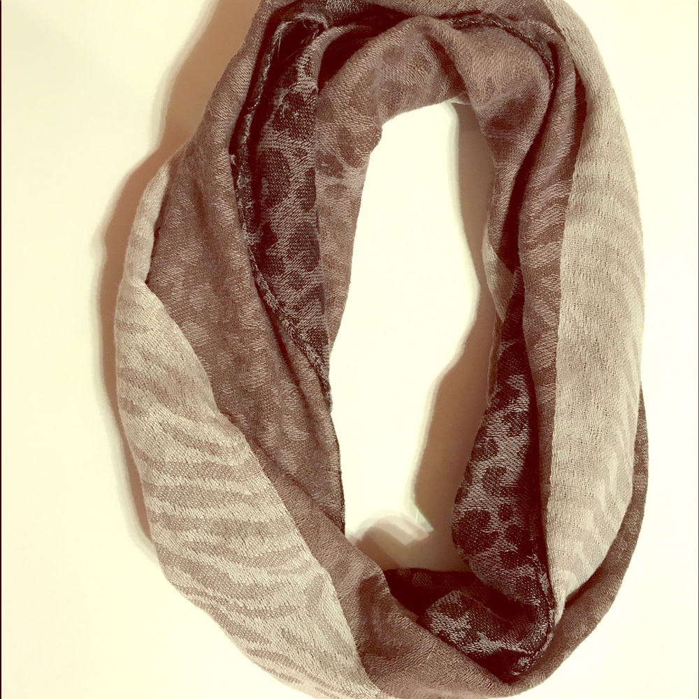 Multi animal print infinity scarf