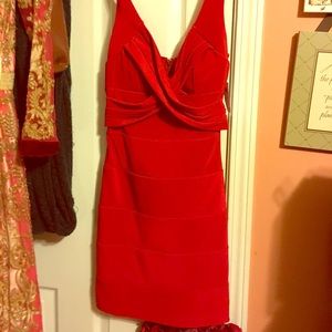 Red bodycon dress
