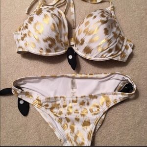 VS Gold leopard bathing suit