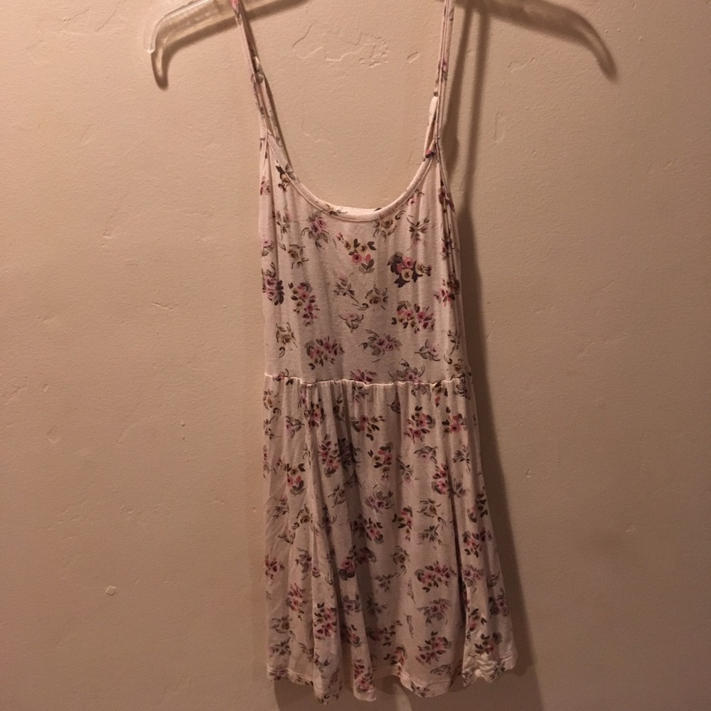Brandy Melville cream floral dress