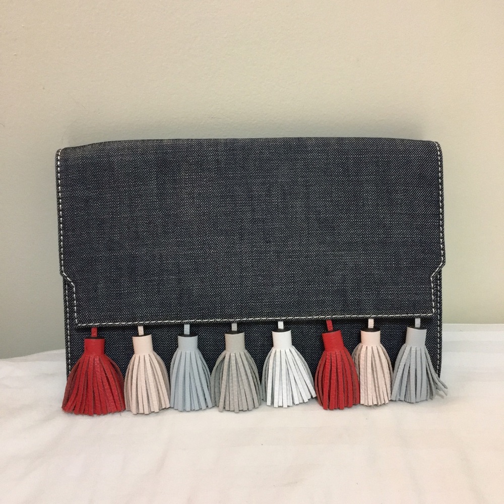 Rebecca Minkoff Sofia Clutch Crossbody Denim