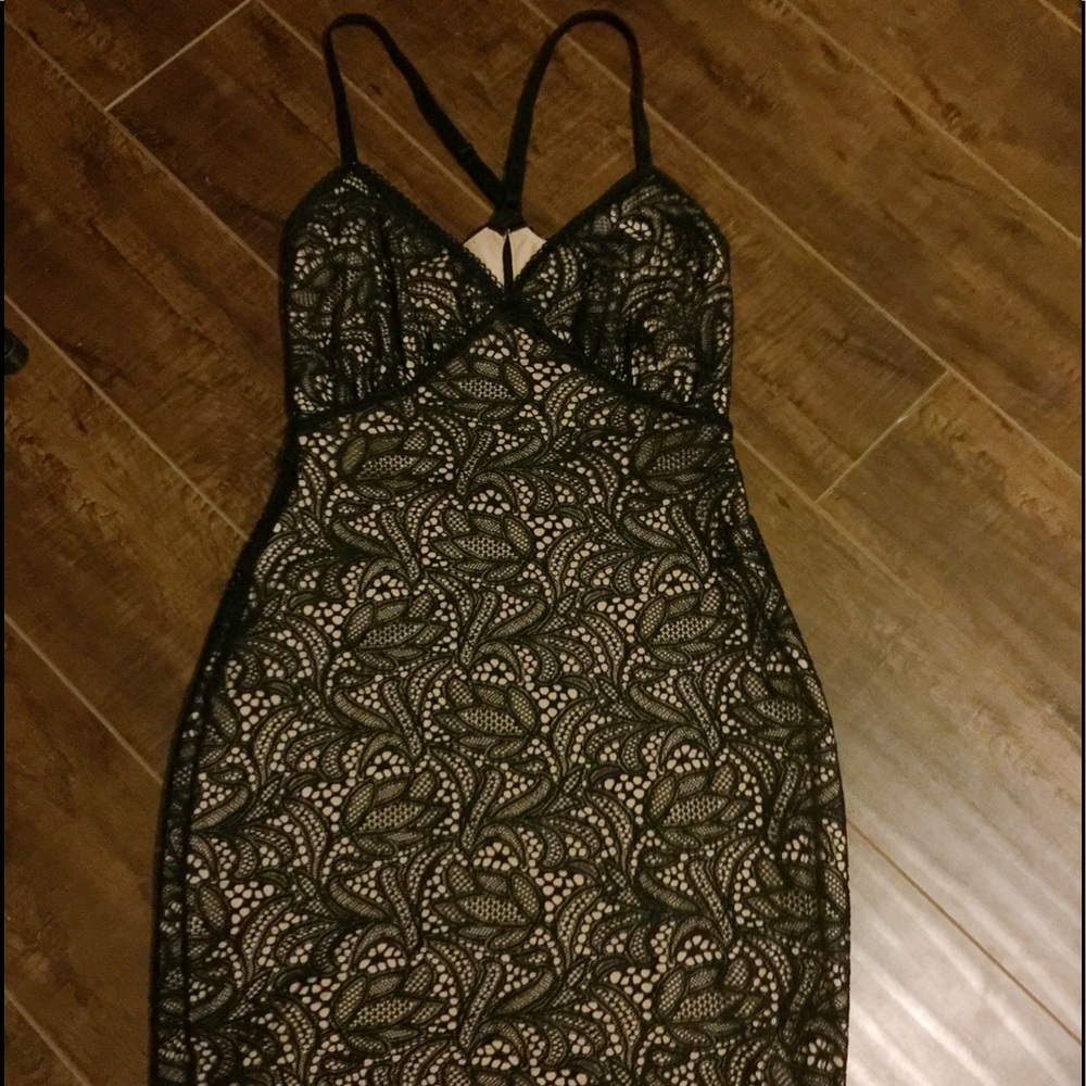 For love and lemons black lace slip dress