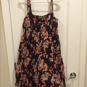 Gap brown base flower sundress