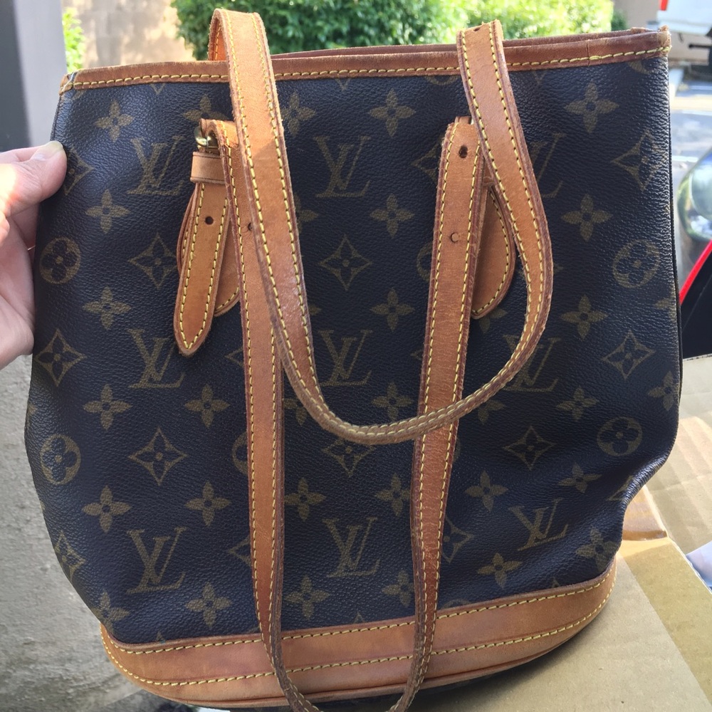 💯AUTH VINTAGE LOUIS VUITTON MONOGRAM BUCKET PM - Picture 8 of 8