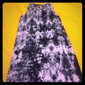 Black and White Tie Dye Maxi