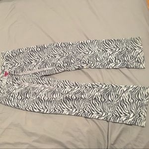 Fuzzy and soft zebra pajama pants!