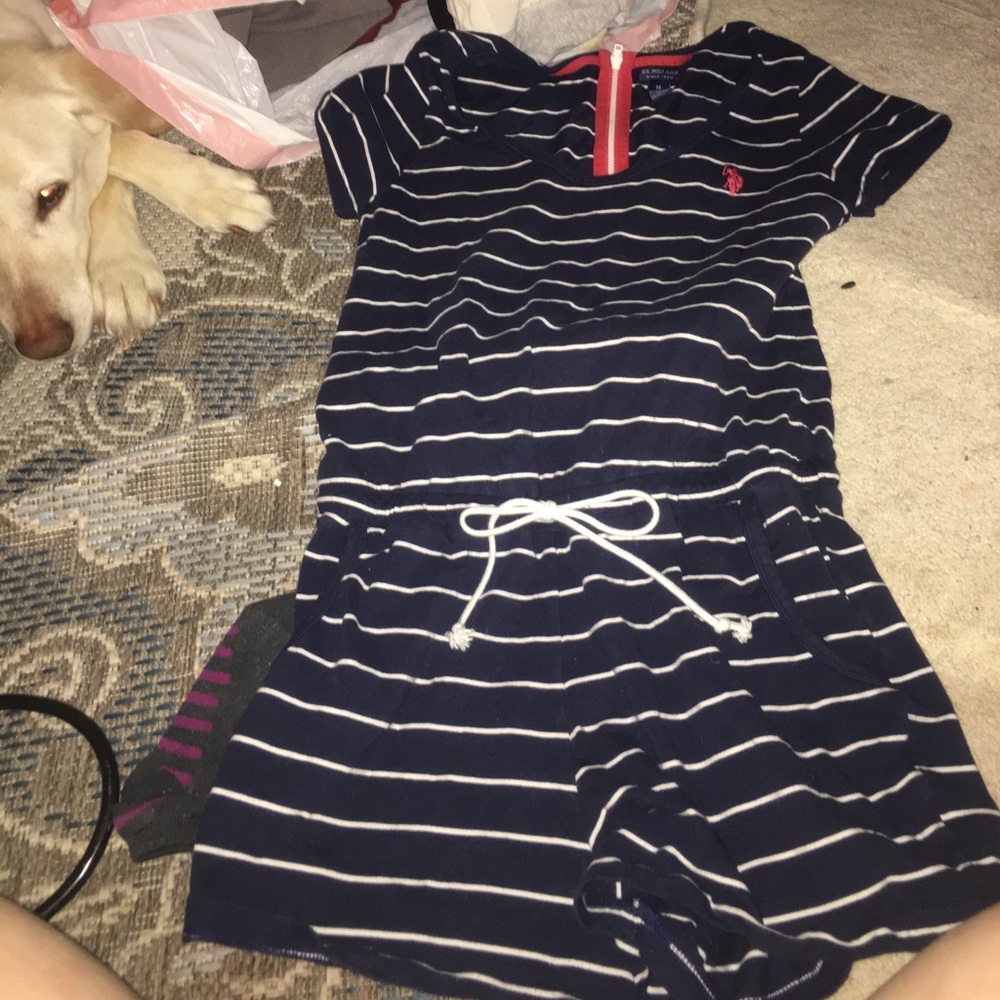 Navy romper