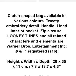 Zara Bags - Zara Looney Tunes tweety bird clutch Zara Bags - Zara Looney Tunes tweety bird clutch