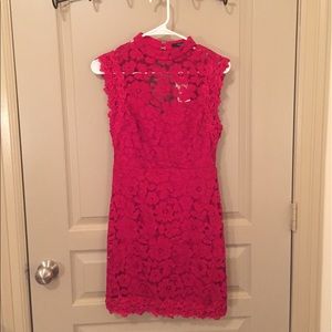 Forever 21 Crochet Lace Bodycon Dress - Small