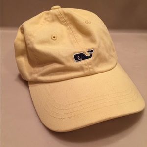 Vineyard Vines Yellow Whale Logo Baseball Hat