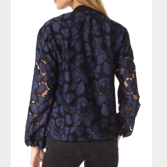 NWT Kendall & Kylie Floral Bomber in WHITE - RARE - Picture 2 of 4