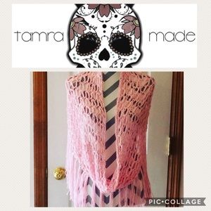 Breast Cancer Awareness Inspired Infinity Shawl