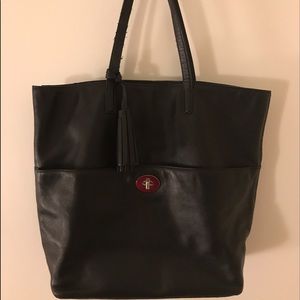 Coach Black Leather Tote