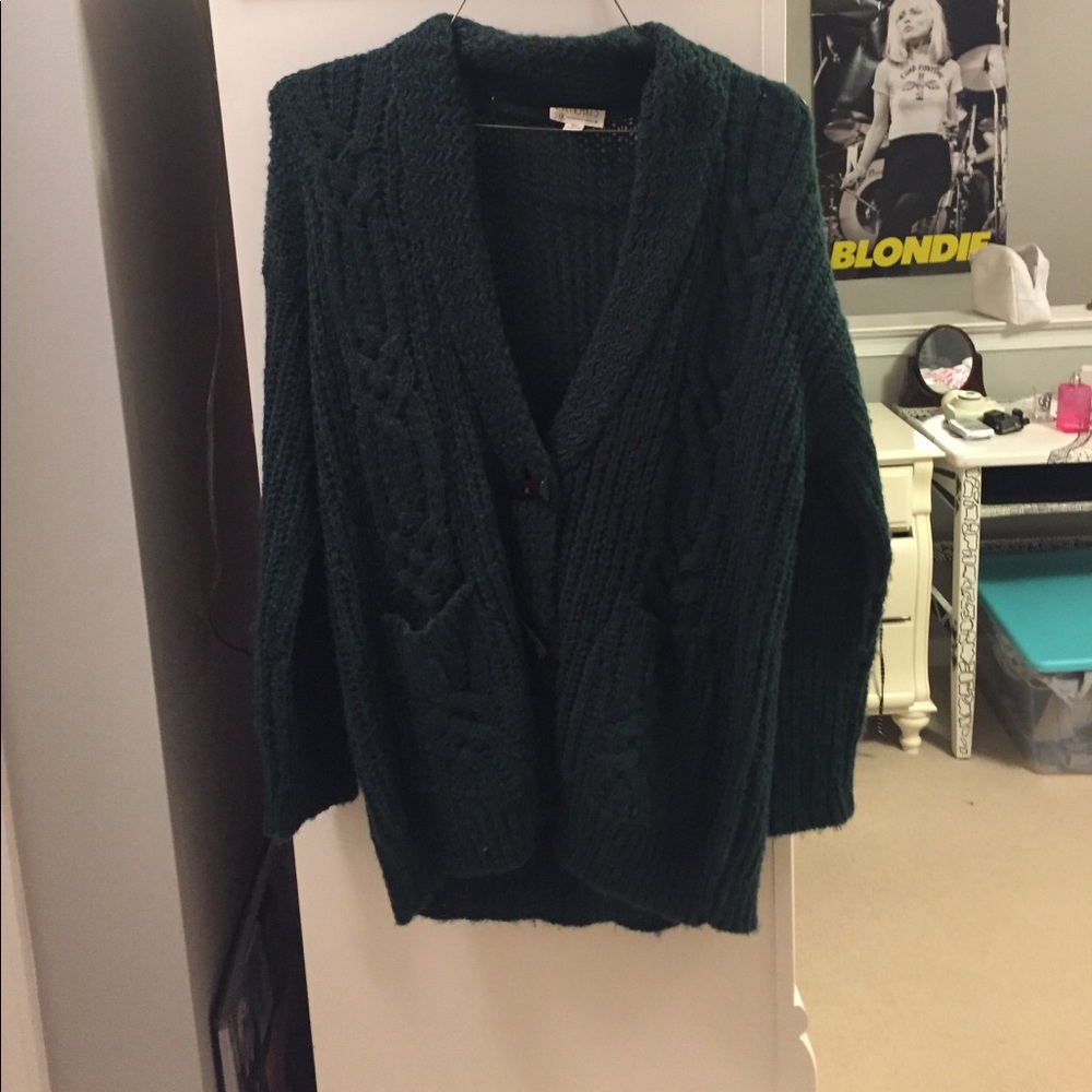 Dark green oversized sweater