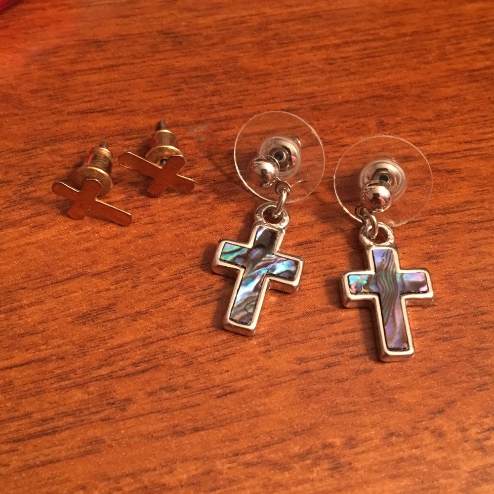 BRAND NEW 💙 Bundle of Cross Earrings