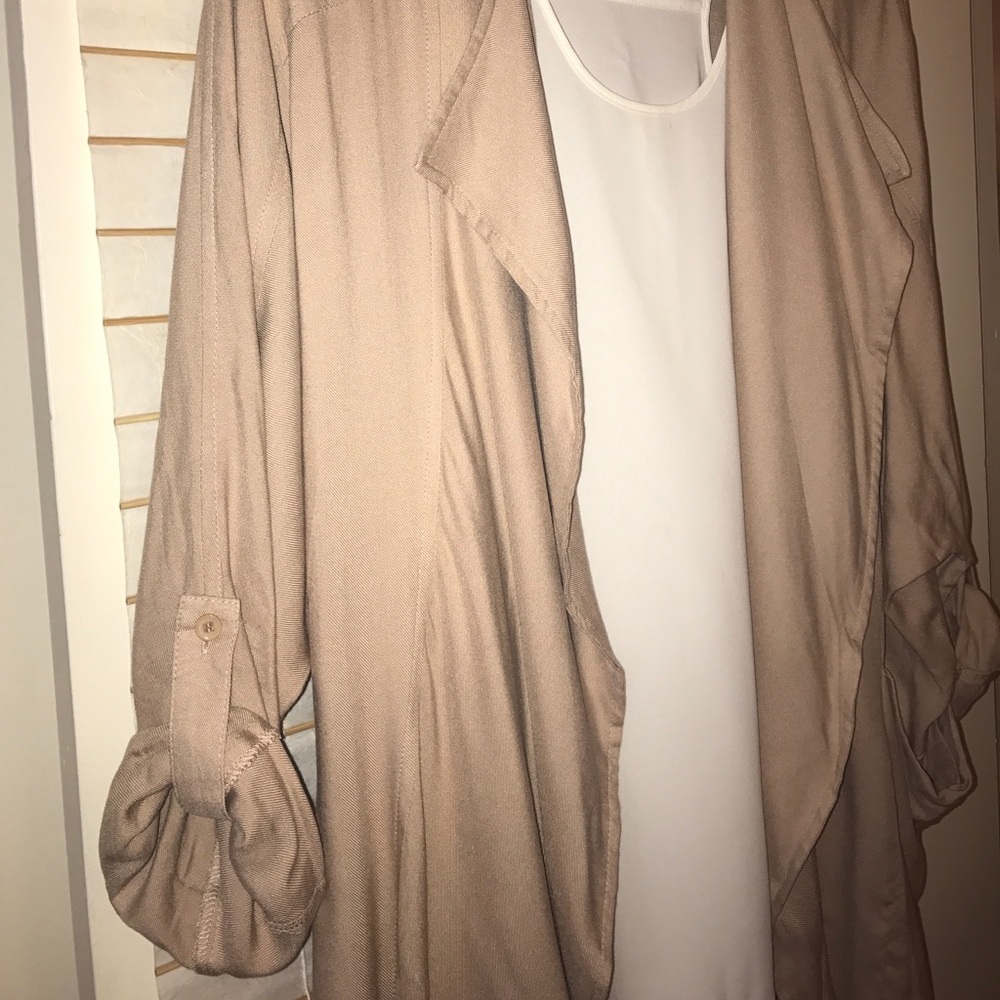 LAST ONE -Tan open front jacket - Picture 5 of 5