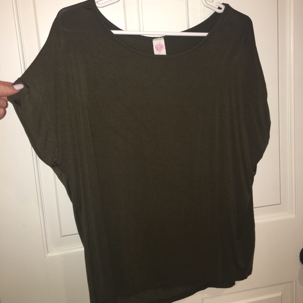 Flowy green blouse!