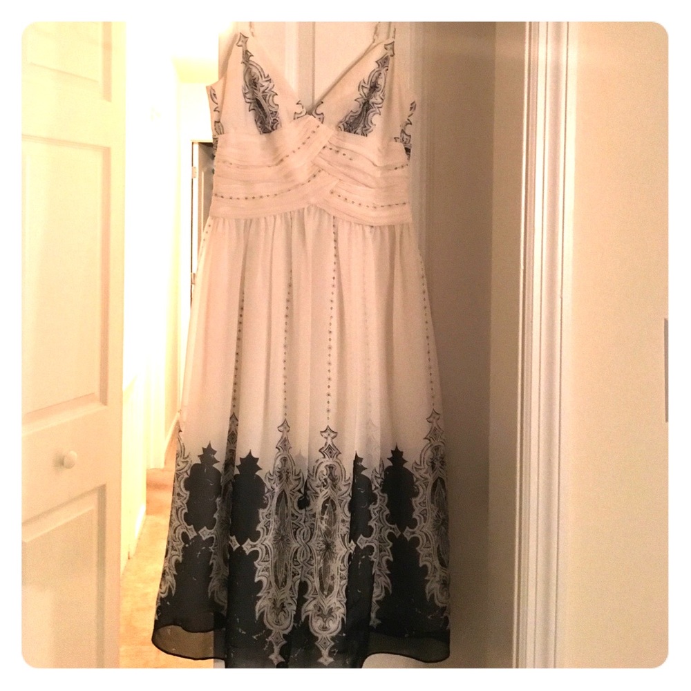 Black and white BCBG dress