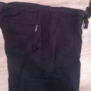 Koi cargo style scrub pants, Size large. Black