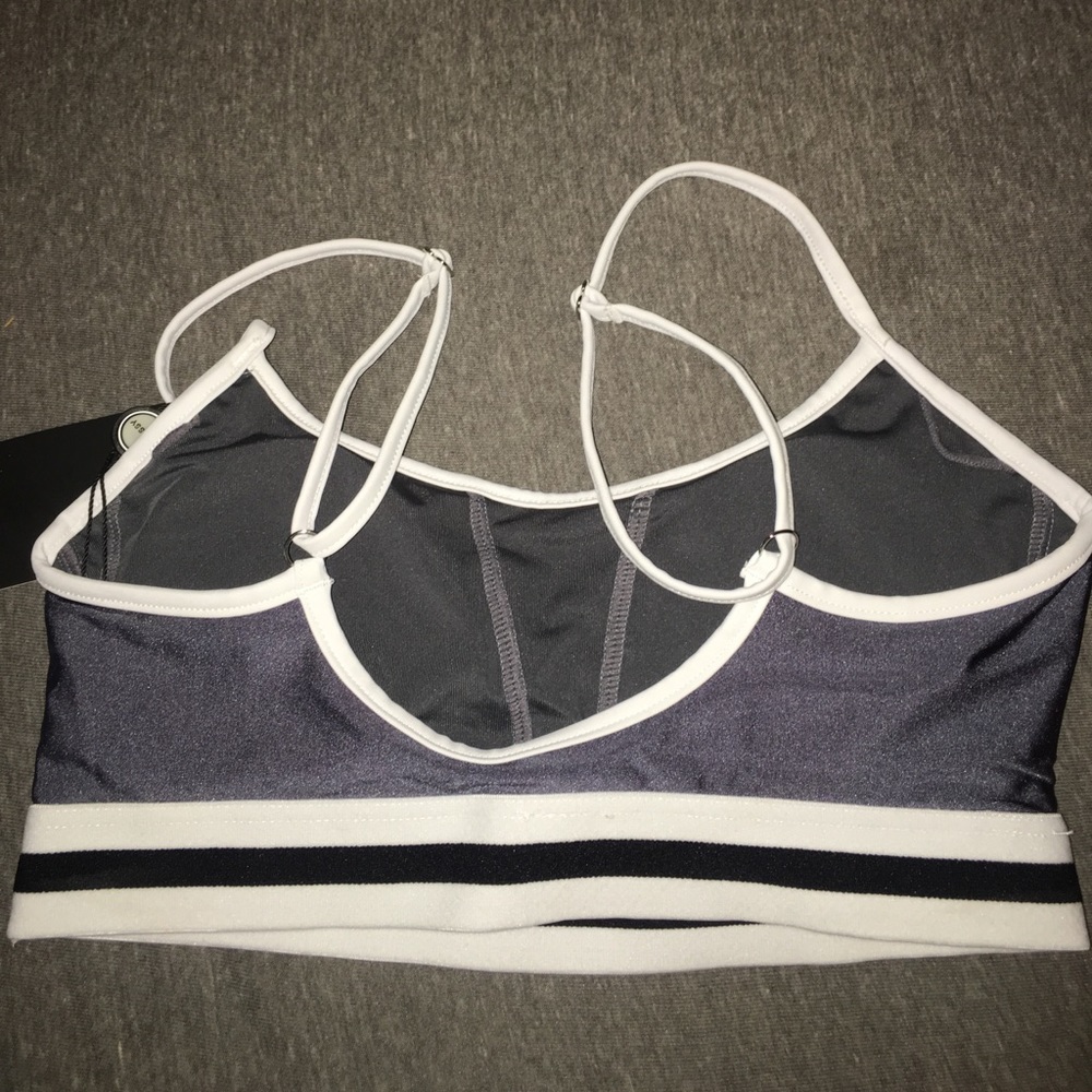 Stussy Juliano crop top bikini top silver bralette - Picture 4 of 6