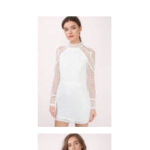 Geometric Lace Dress