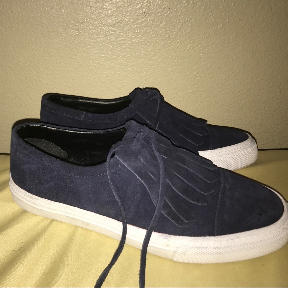 Zara Blue Suede Sneakers