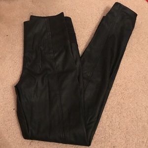 Nordstroms high waisted leather pants