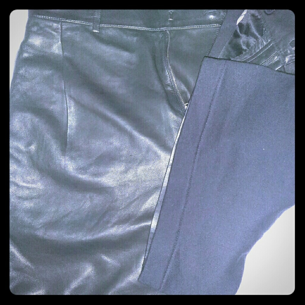 Givenchy Leather Two Tone Shorts