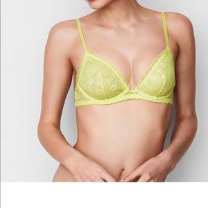 VS Lace Triangle Underwire Bralette