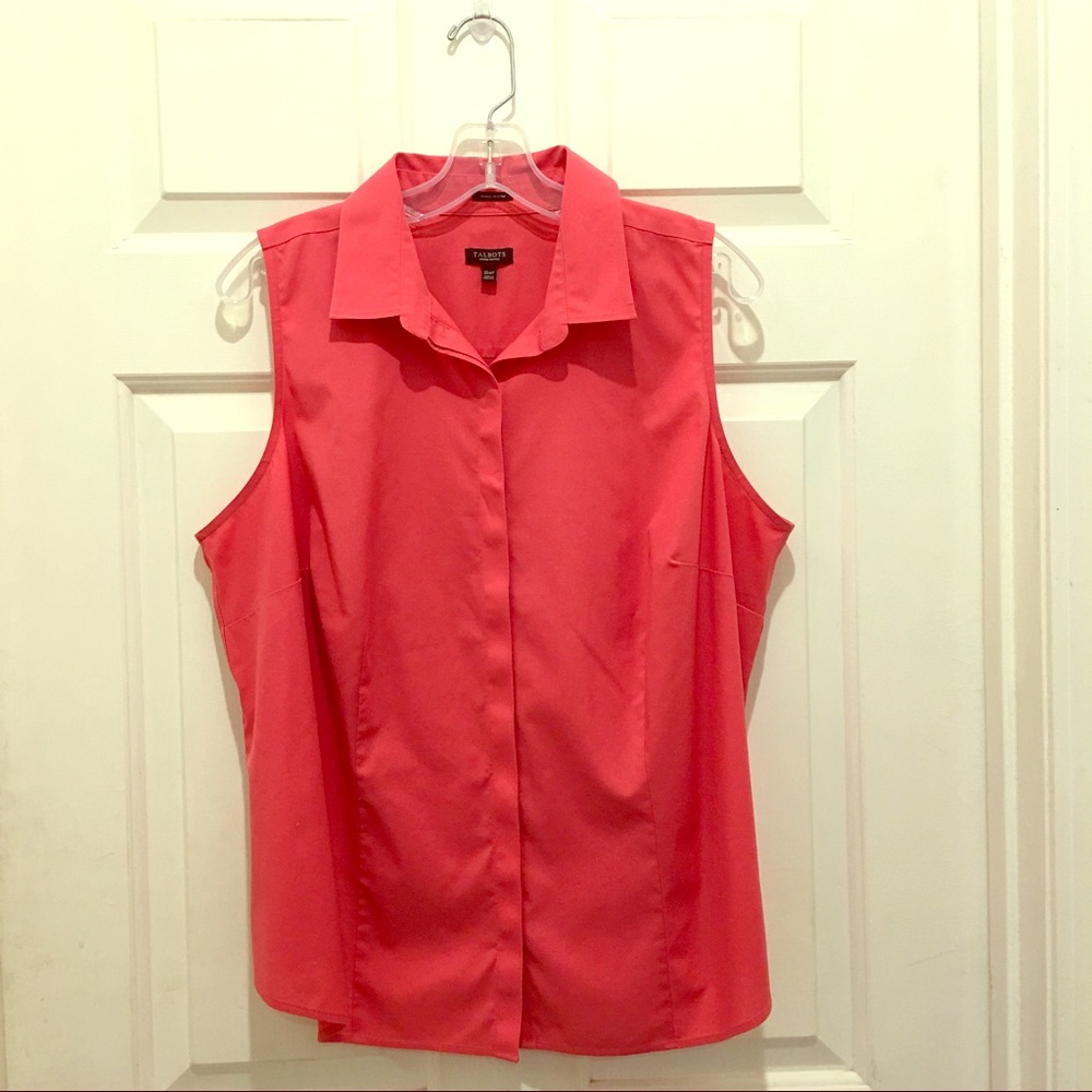 Talbots Woman Petites Sleeveless Blouse sz 16WP