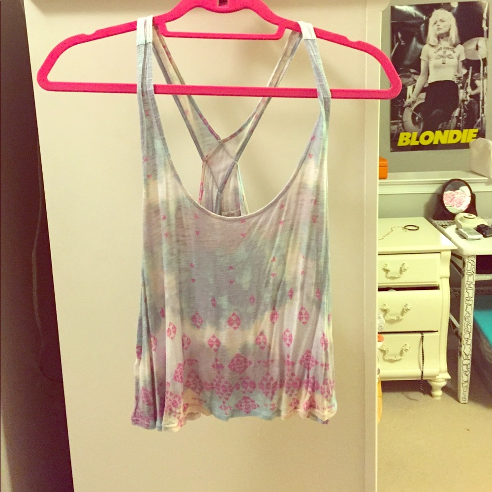 Pastel pattern tank top