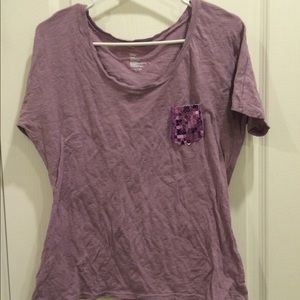 Sparkly pocket t