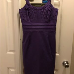 Purple Calvin Klein cocktail dress