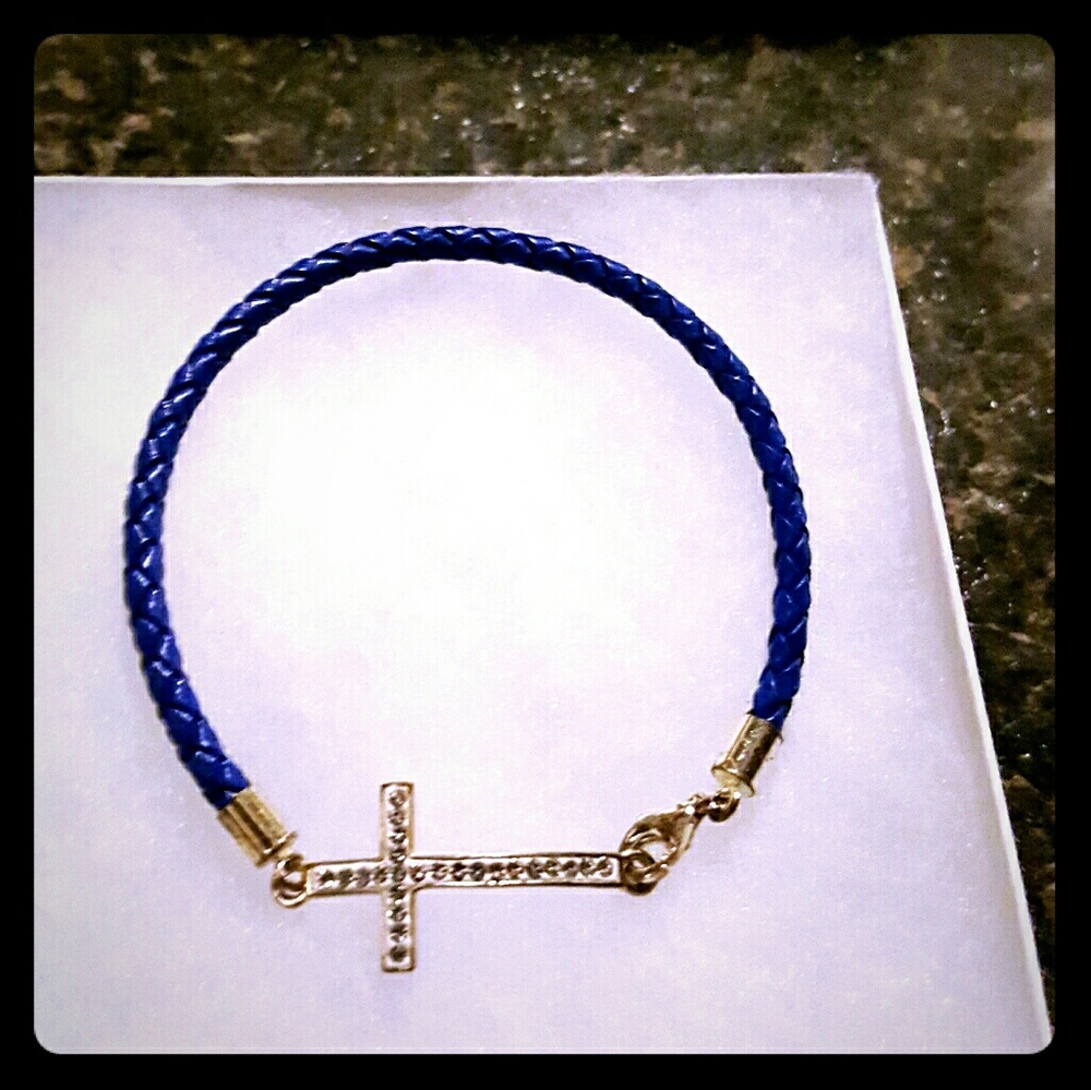 Sideways cross bracelet.