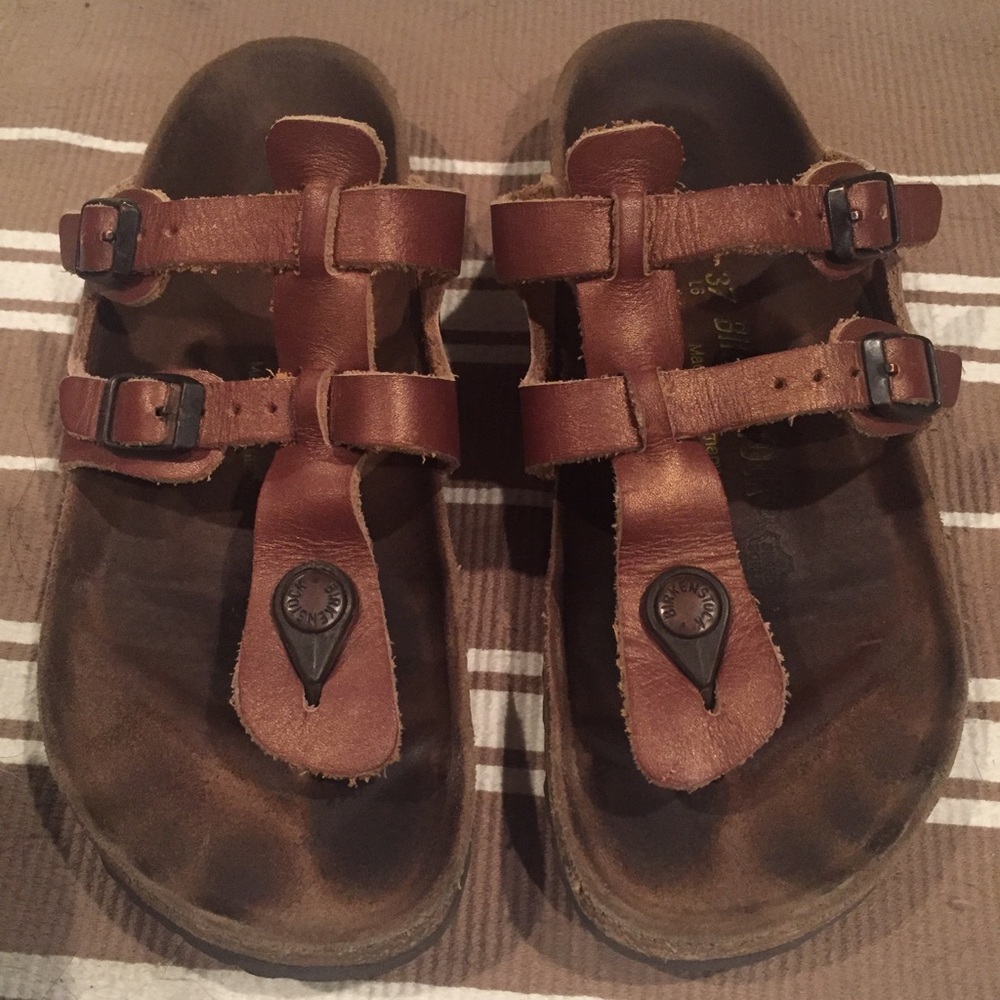 RARE Gladiator Style Bronze Birkenstocks