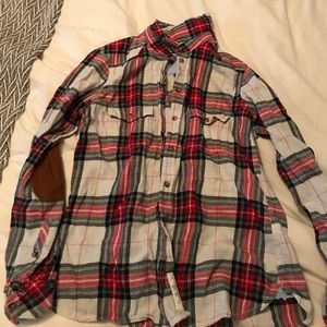 Long-sleeve button up flannel