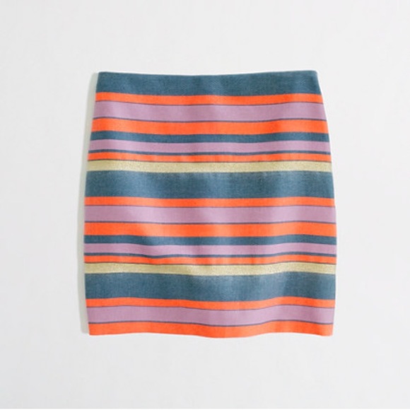 NWOT J. Crew Shiny-Stripe Mini - Picture 1 of 4