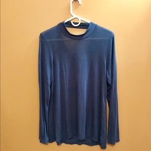 Pretty blue blouse with open back!!!