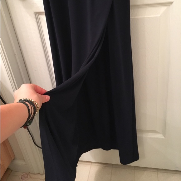 Navy Blue Prom Dress - Picture 3 of 4