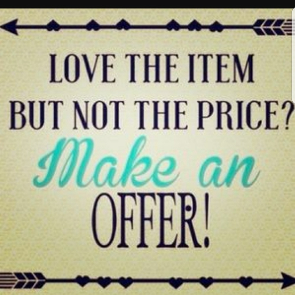 Reasonable offers welcome